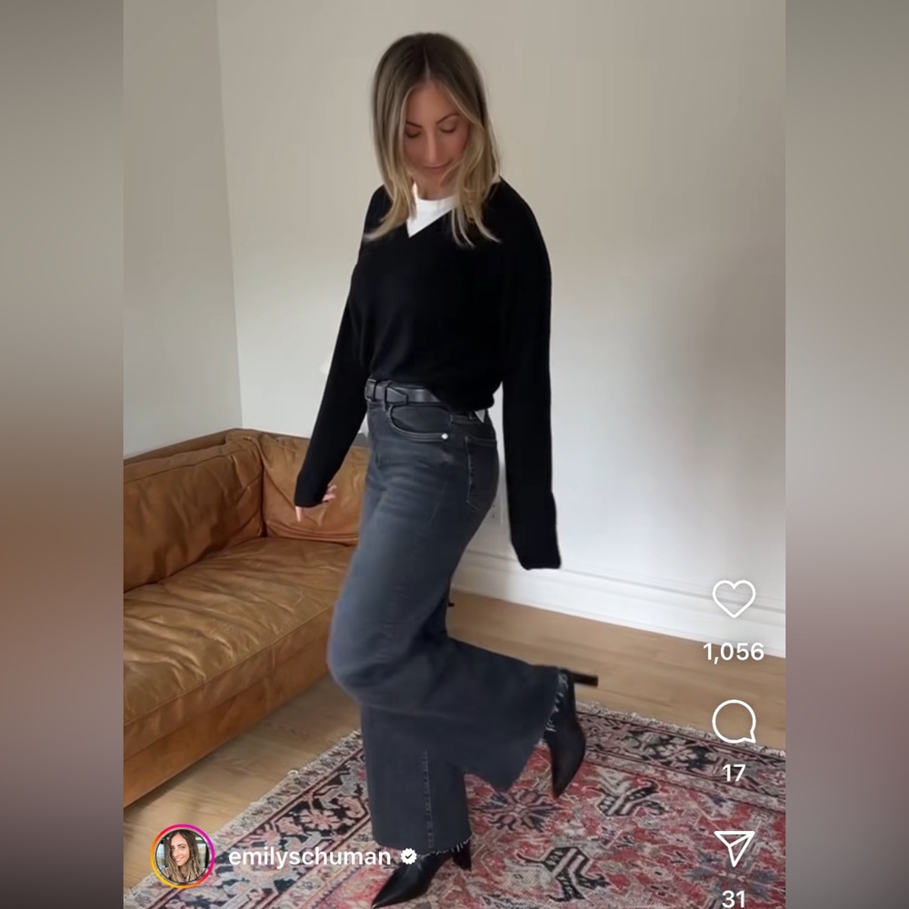 NWT Frame Denim - Le Pelazzo High Waist Crop Wide Leg Jeans 28